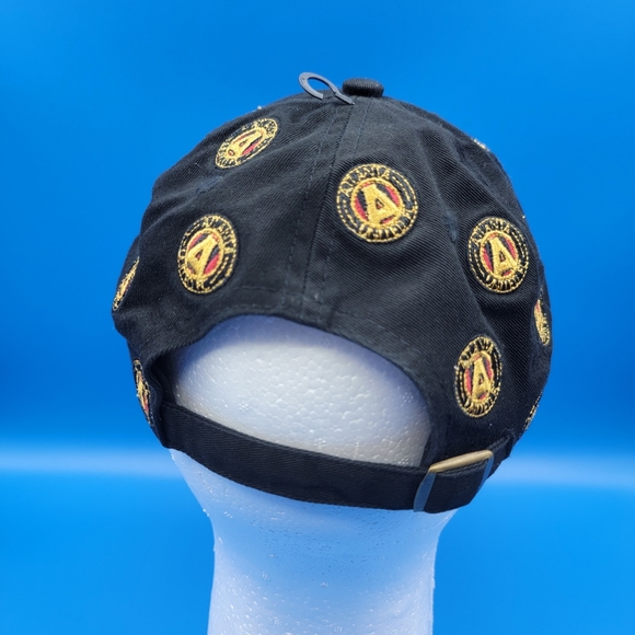 Atlanta United New Era Adjustable Men's Hat One Size Black Gold Red Soccer New - Picture 5 of 10